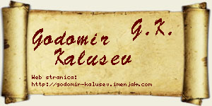 Godomir Kalušev vizit kartica